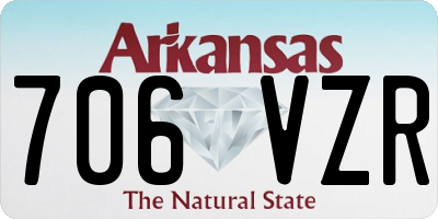 AR license plate 706VZR