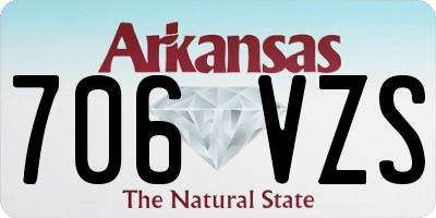 AR license plate 706VZS