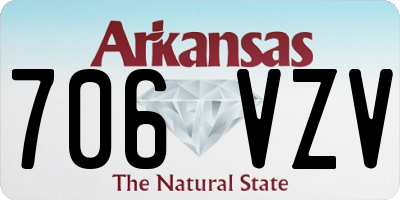AR license plate 706VZV