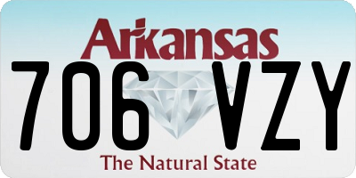 AR license plate 706VZY