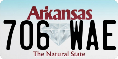 AR license plate 706WAE