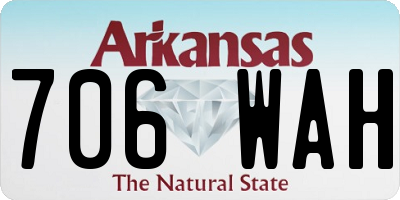 AR license plate 706WAH