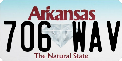 AR license plate 706WAV