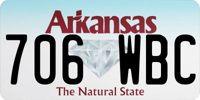 AR license plate 706WBC