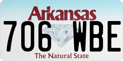 AR license plate 706WBE