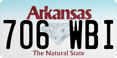 AR license plate 706WBI
