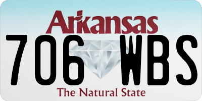 AR license plate 706WBS