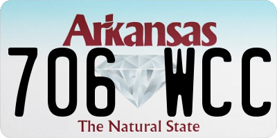 AR license plate 706WCC
