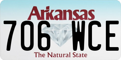 AR license plate 706WCE