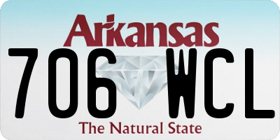 AR license plate 706WCL