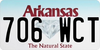 AR license plate 706WCT