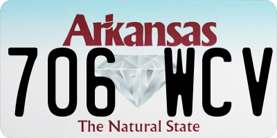 AR license plate 706WCV
