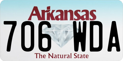 AR license plate 706WDA