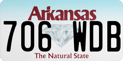 AR license plate 706WDB