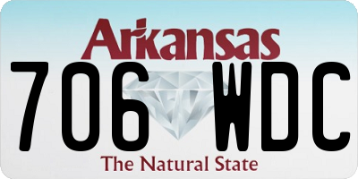 AR license plate 706WDC