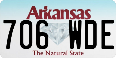 AR license plate 706WDE