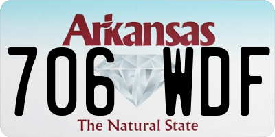 AR license plate 706WDF
