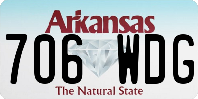 AR license plate 706WDG