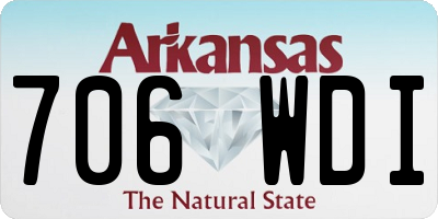 AR license plate 706WDI