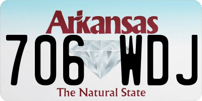 AR license plate 706WDJ