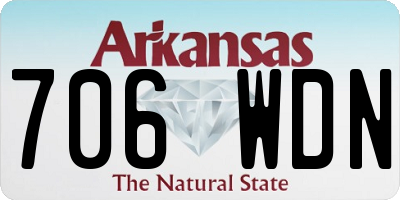 AR license plate 706WDN