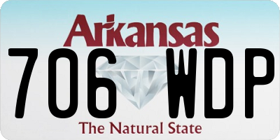 AR license plate 706WDP