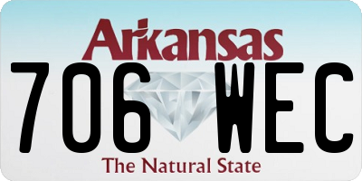 AR license plate 706WEC