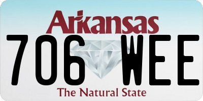 AR license plate 706WEE