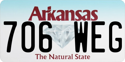 AR license plate 706WEG