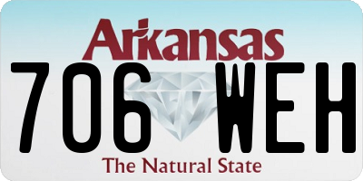 AR license plate 706WEH