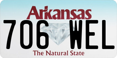 AR license plate 706WEL