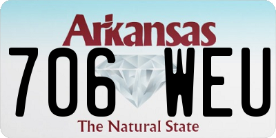 AR license plate 706WEU