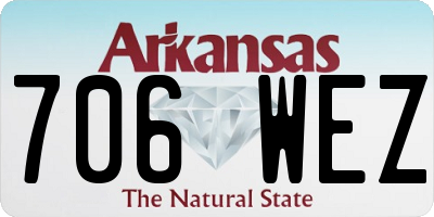 AR license plate 706WEZ