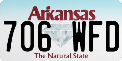 AR license plate 706WFD