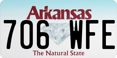 AR license plate 706WFE