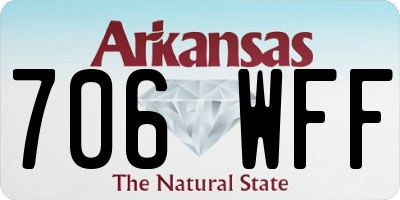 AR license plate 706WFF