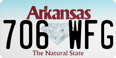 AR license plate 706WFG