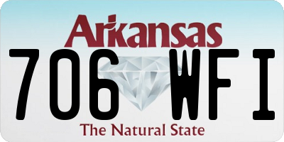 AR license plate 706WFI