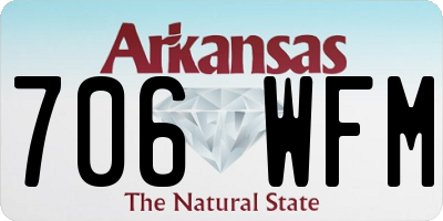 AR license plate 706WFM