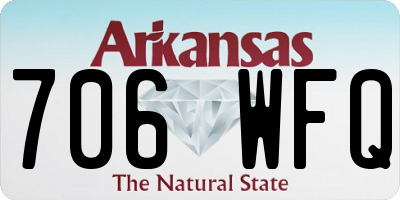 AR license plate 706WFQ