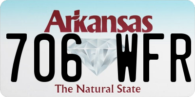 AR license plate 706WFR