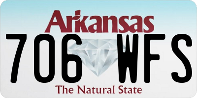 AR license plate 706WFS