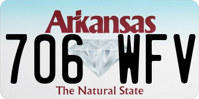 AR license plate 706WFV
