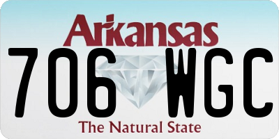 AR license plate 706WGC