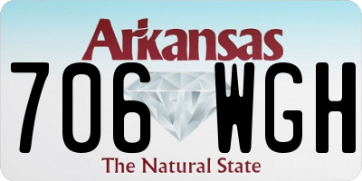 AR license plate 706WGH