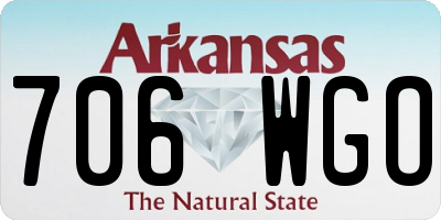 AR license plate 706WGO
