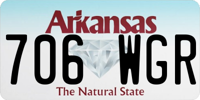 AR license plate 706WGR