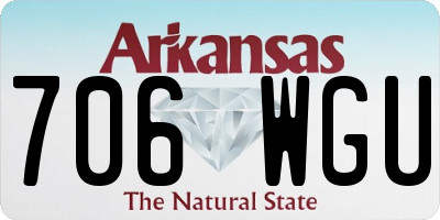 AR license plate 706WGU