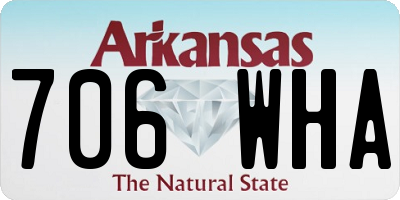 AR license plate 706WHA