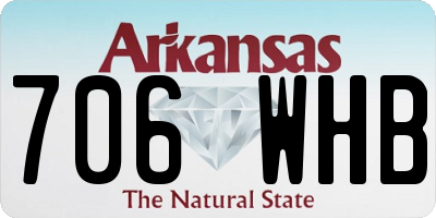 AR license plate 706WHB